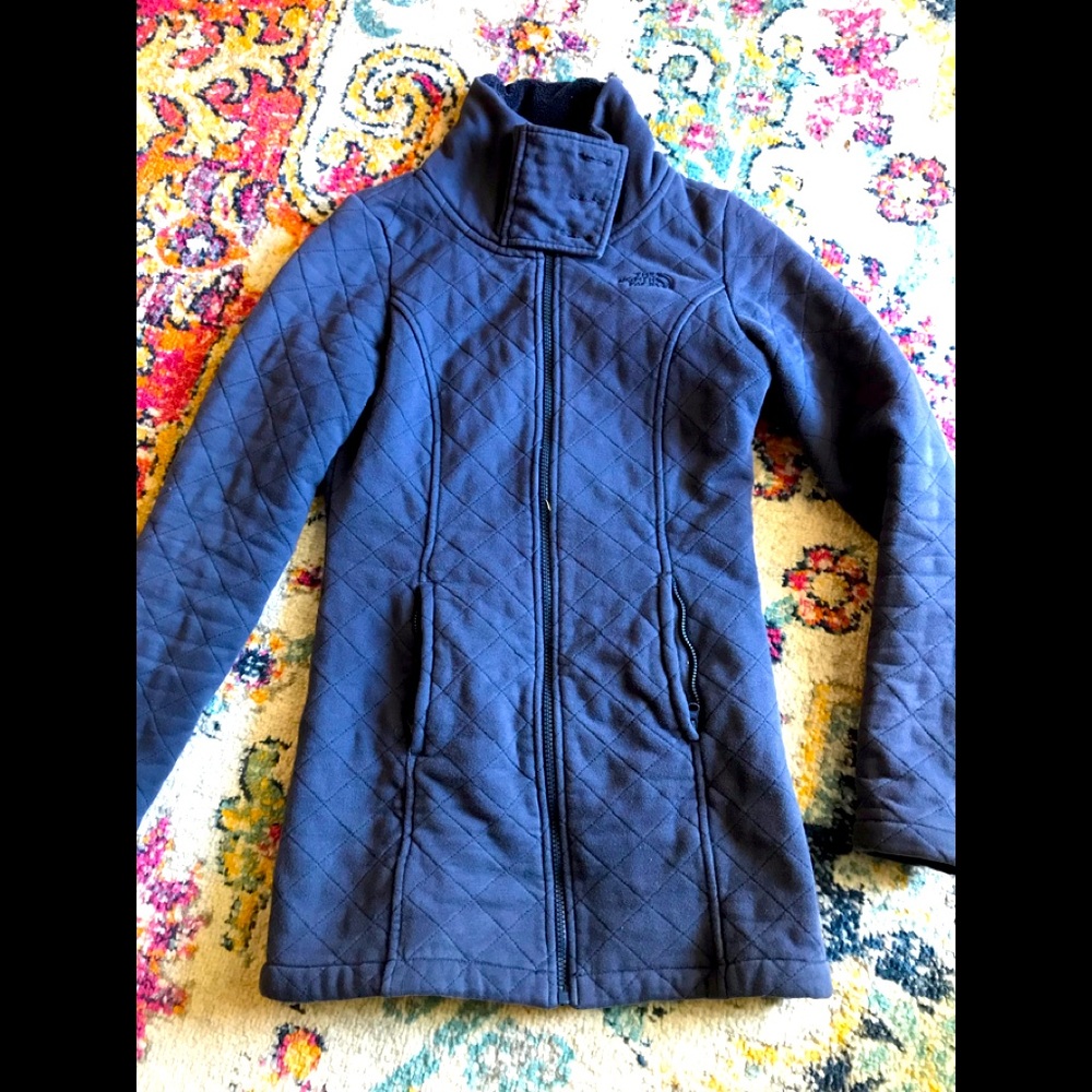 The North Face Caroluna raschel fleece lined quilted jacket coat